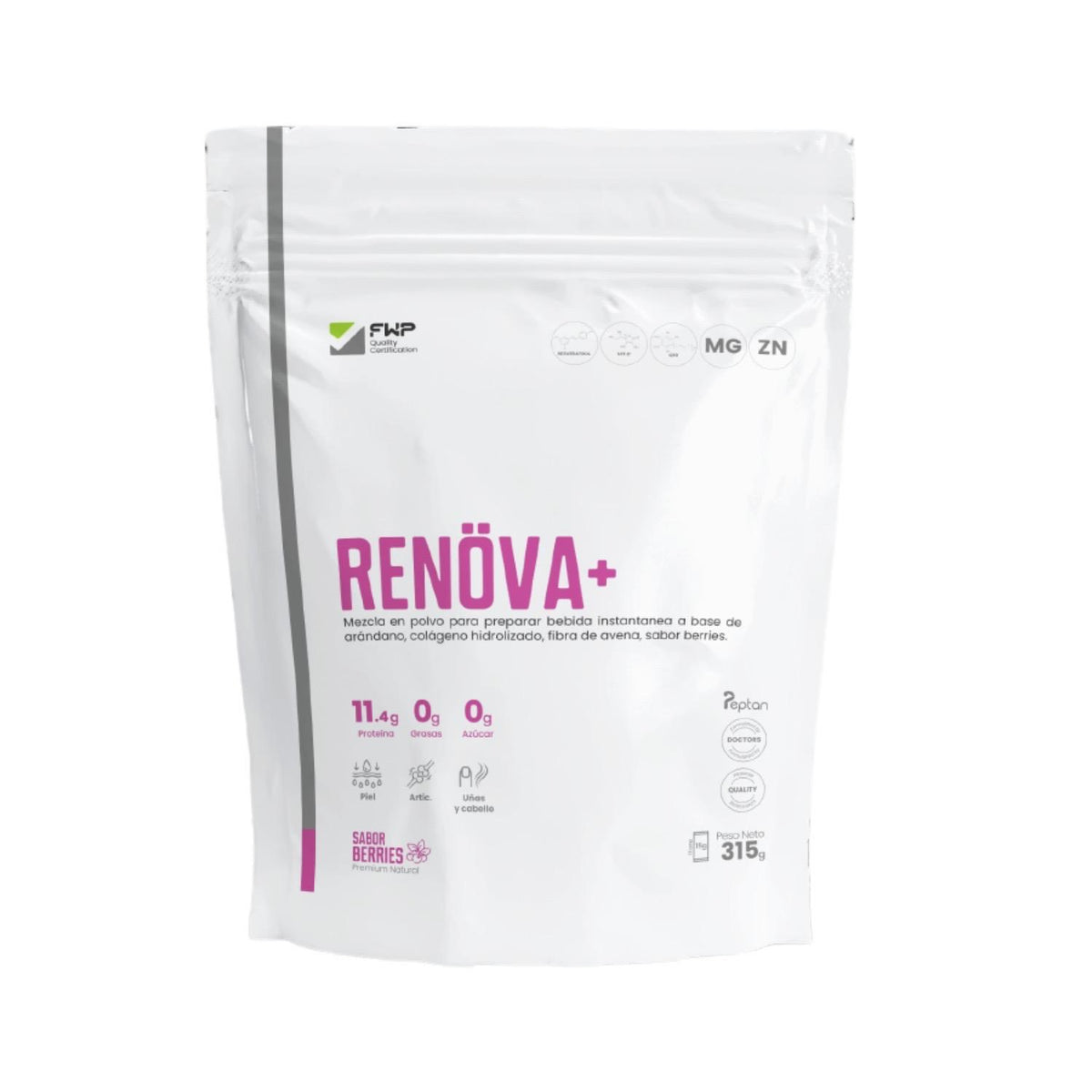 RENÖVA+ FWP Original - Colágeno Hidrolizado con Biopéptidos Áctivos 315gr.