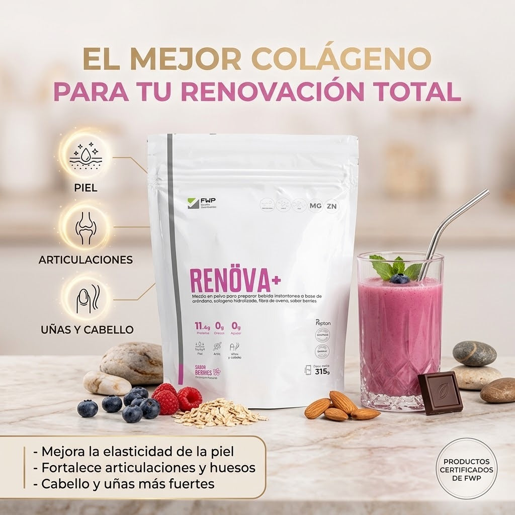 RENÖVA+ FWP Original - Colágeno Hidrolizado con Biopéptidos Áctivos 315gr.