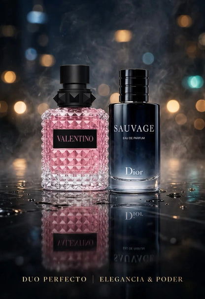 SAUVAGE DIOR + VALENTINO BORN IN ROMA PERFUMES DE CALIDAD.