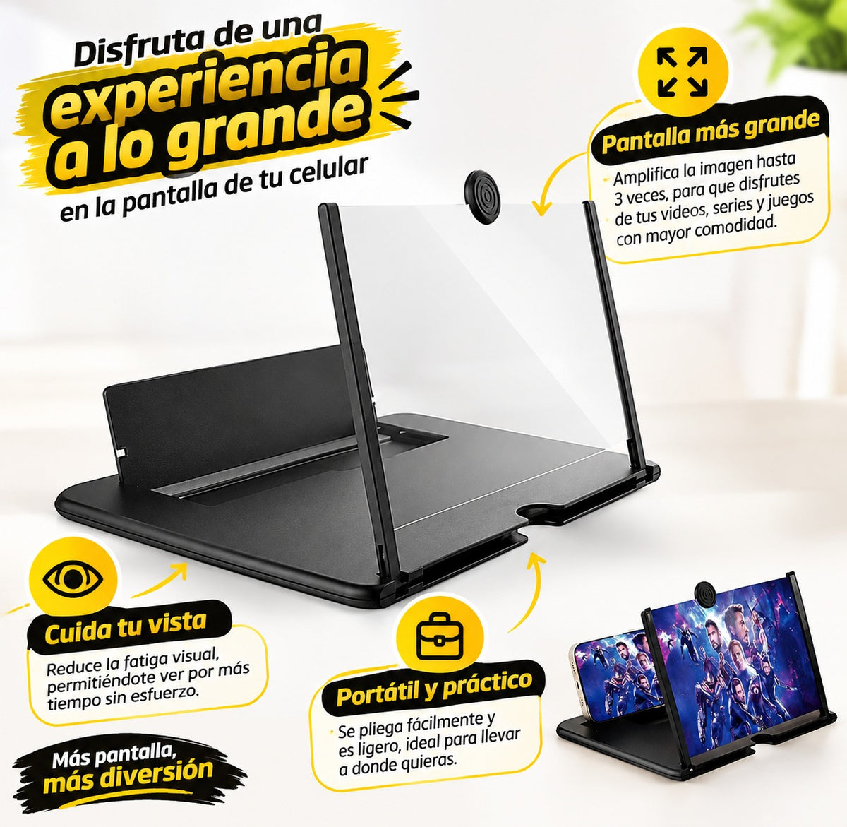 AMPLIFICADOR DE PANTALLA - CINEZA PLUS