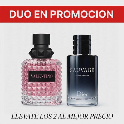 SAUVAGE DIOR + VALENTINO BORN IN ROMA PERFUMES DE CALIDAD.